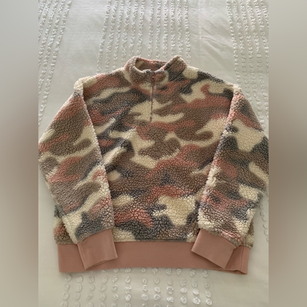 Soft Quarter Zip Fleece Top Size Small Just Like New